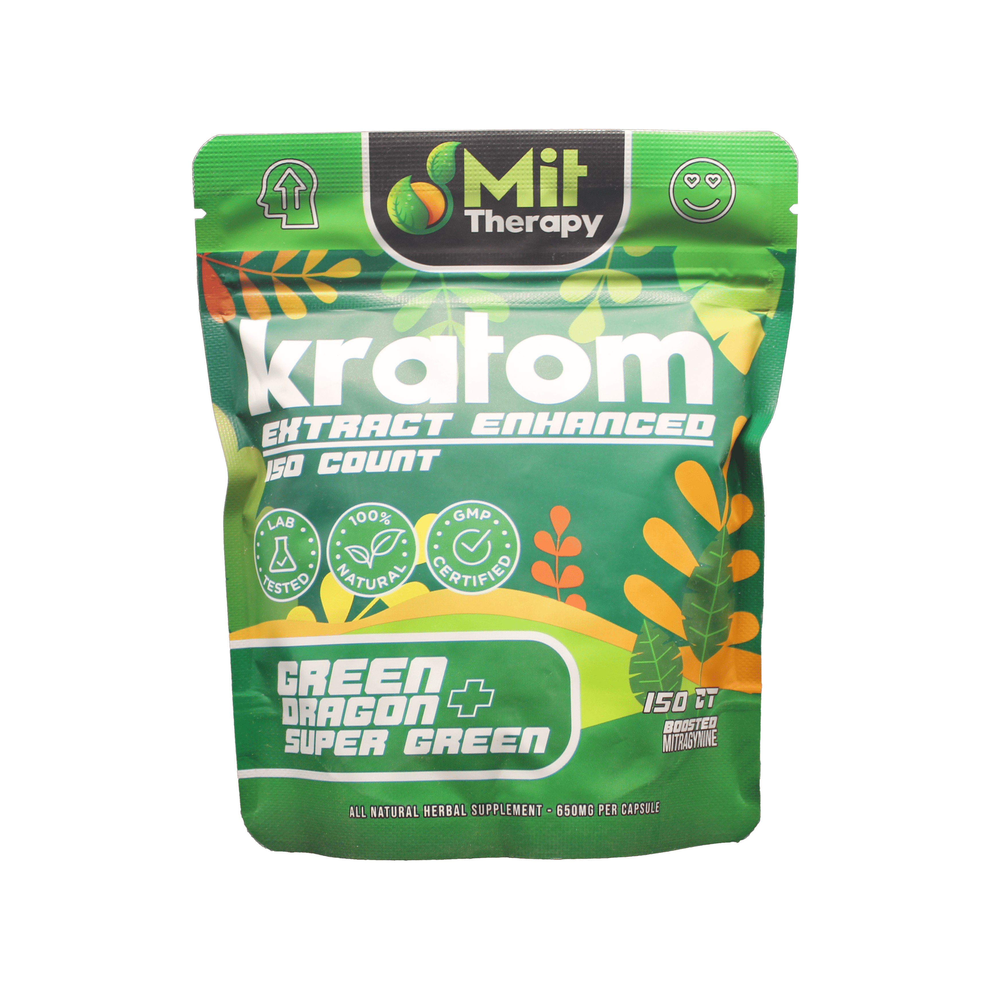 Mit Therapy Kratom Capsules Green Dragon - 150ct