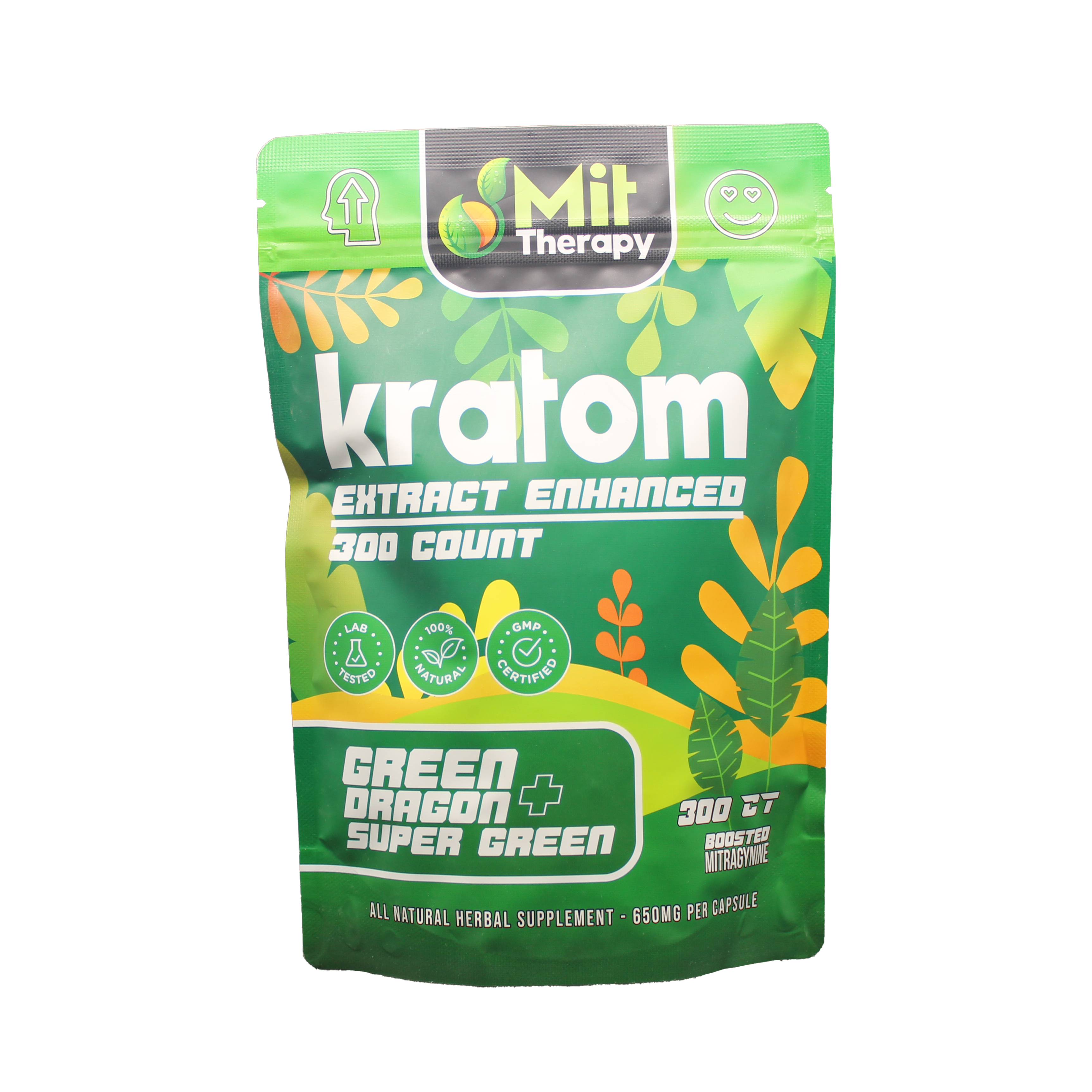 Mit Therapy Kratom Capsules Green Dragon - 300ct