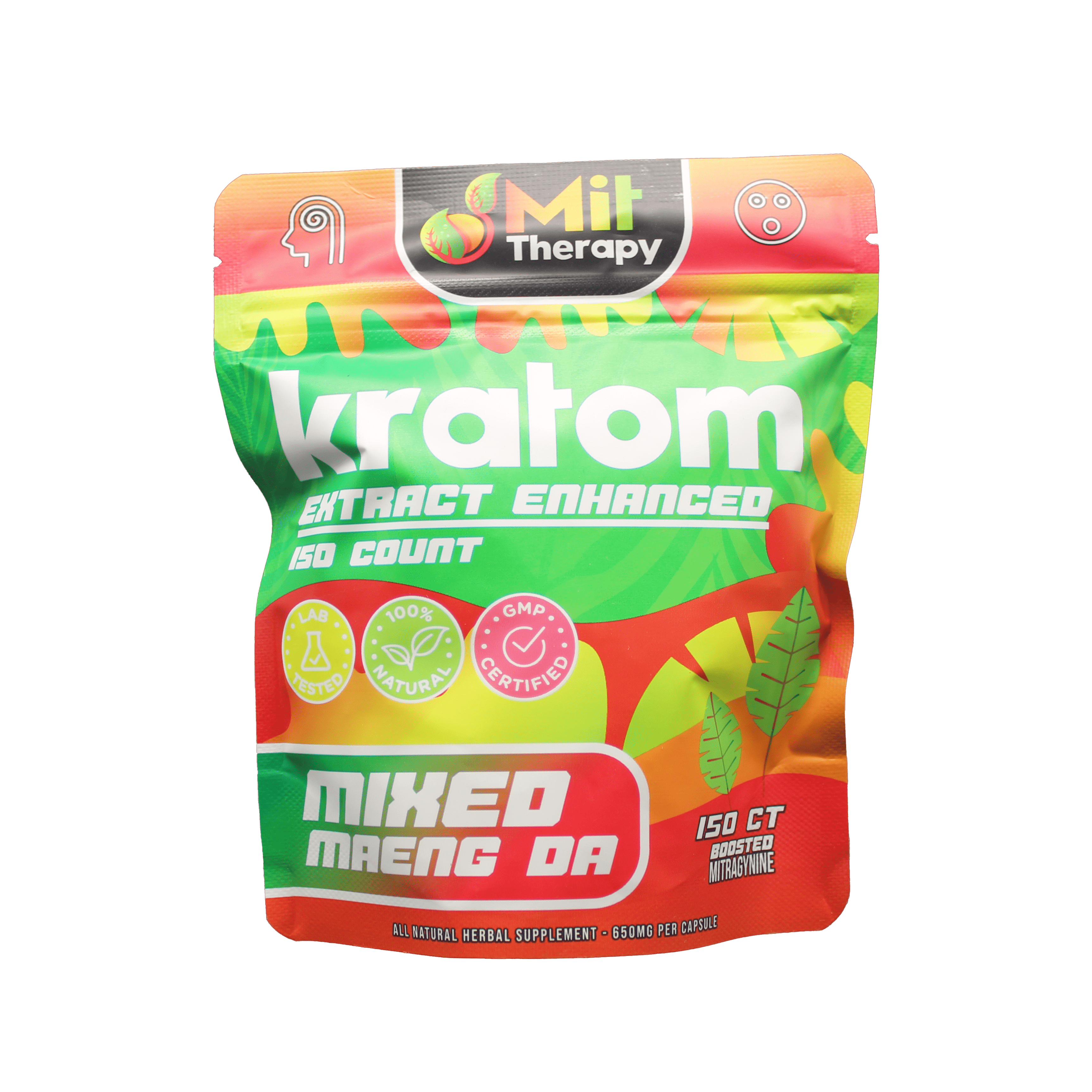 Mit Therapy Kratom Capsules Mixed Maeng Da  - 150ct