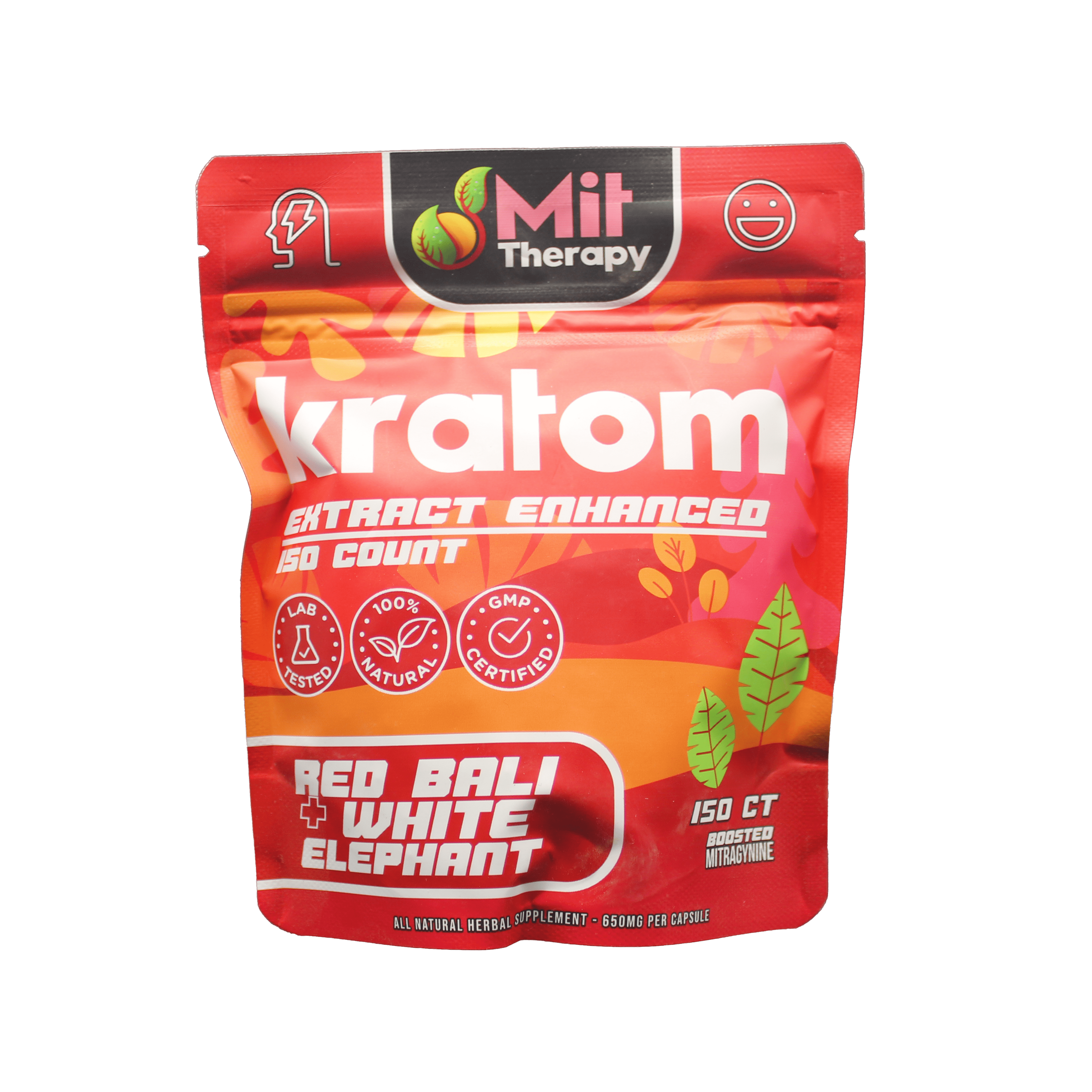 Mit Therapy Kratom Capsules Red Bali  - 150ct