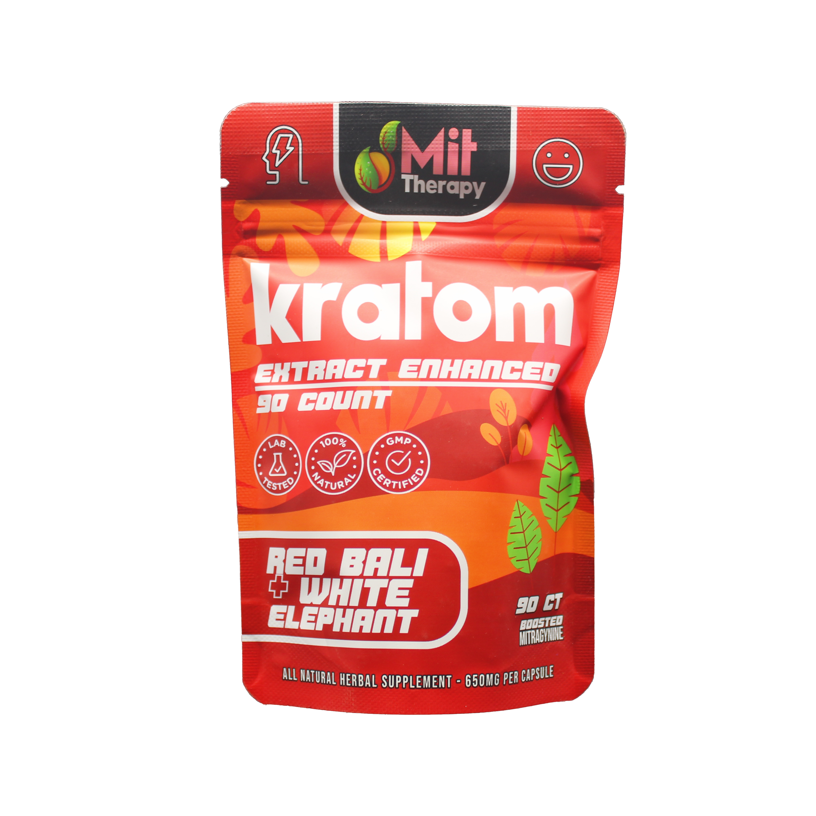 Mit Therapy Kratom Capsules Red Bali  - 90ct