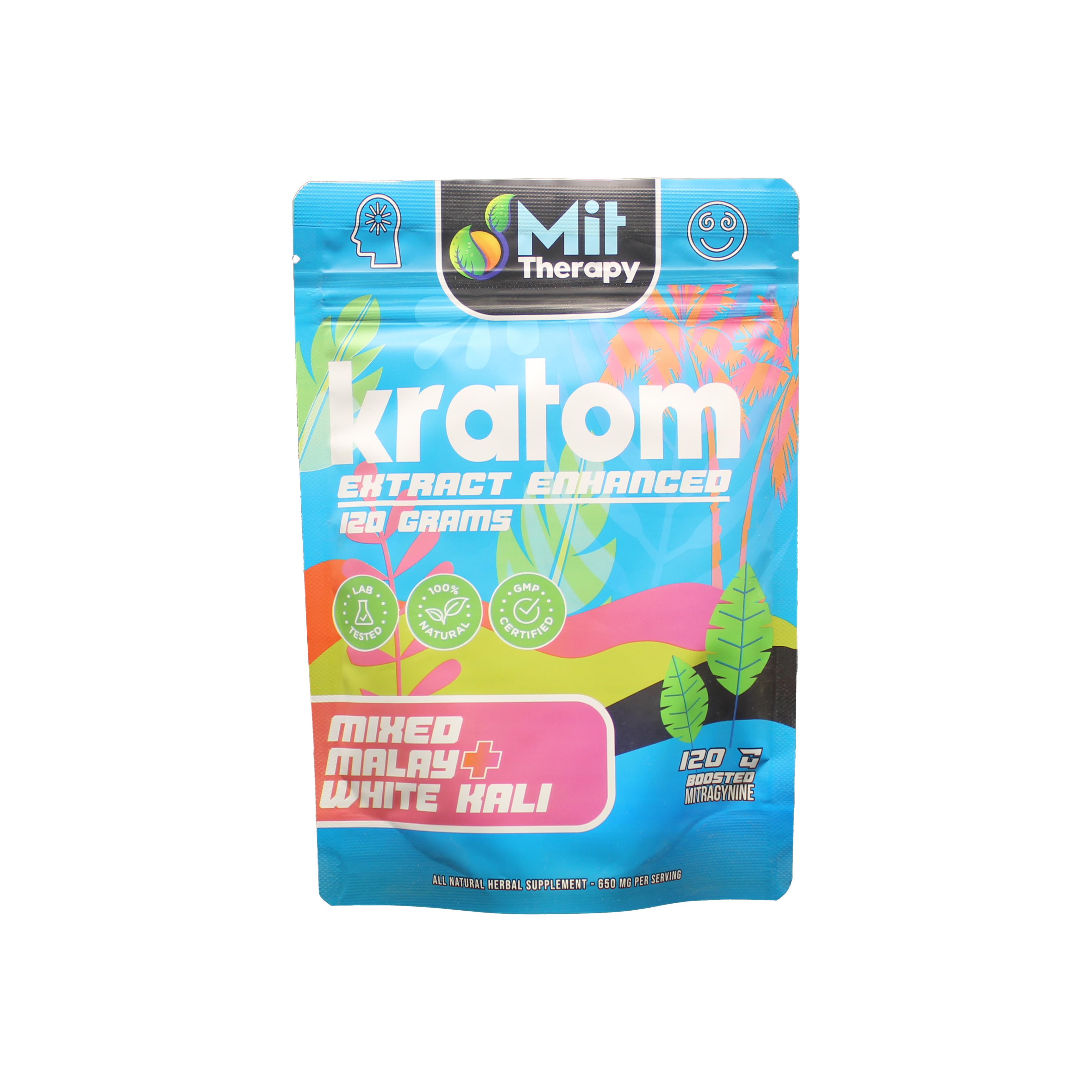 Mit Therapy Kratom Powder Mixed Malay White Kali  - 120mg
