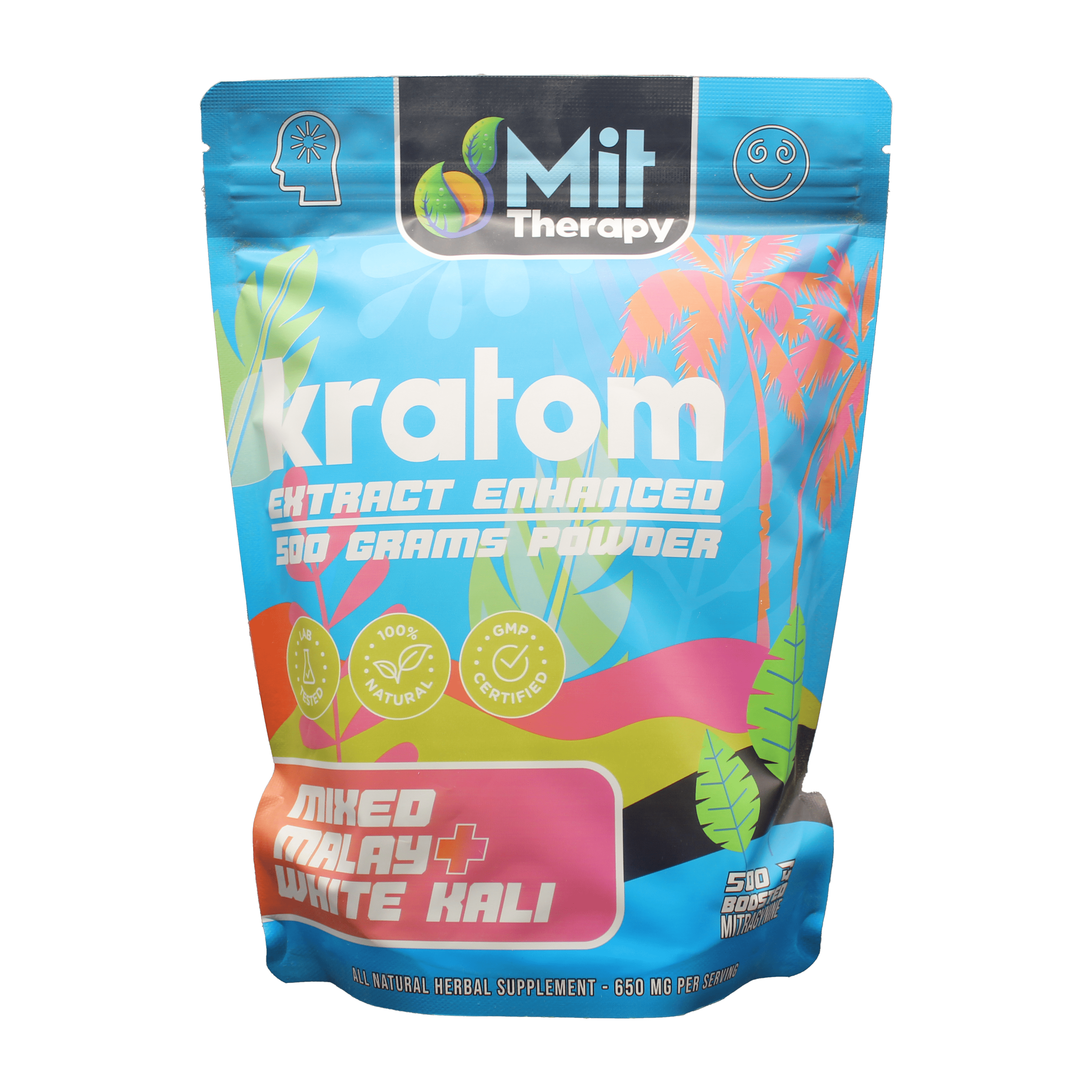 Mit Therapy Kratom Powder Mixed Malay White Kali  - 500mg