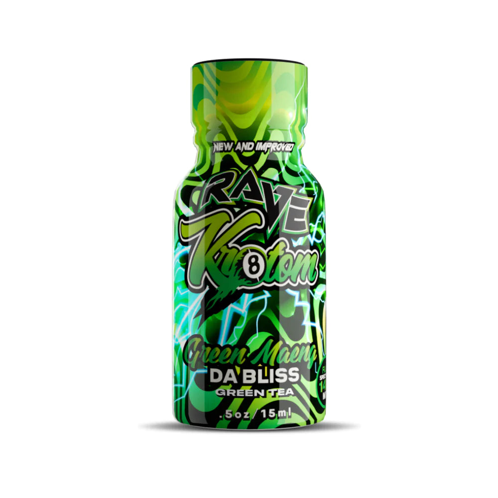 Rave Kratom Shots Green Maeng Da Bliss  - 15ml