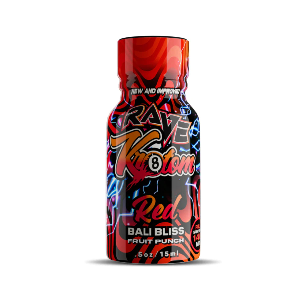 Rave Kratom Shots Red Bali Bliss  - 15ml