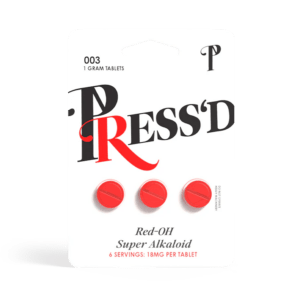 Press'd Red-OH Super Alkaloid Kratom Tablets