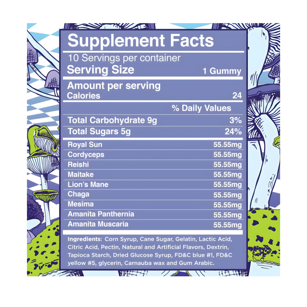 Super Mushroom Blend Gummies The-Reverse - 5000mg