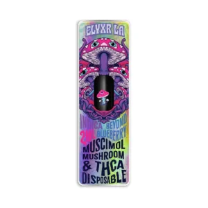 ELYXR LA THCA Disposable Muscimol Mushroom - Beyond Blueberry Indica - 2ml