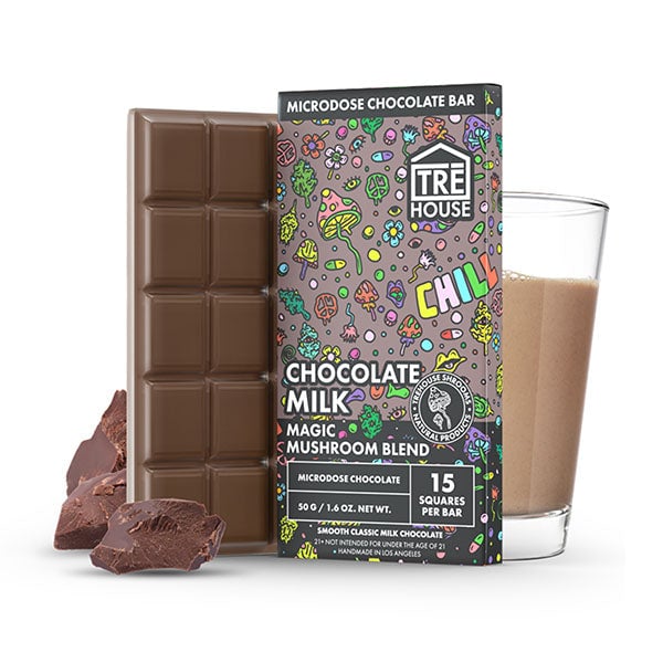 Tre House Magic Mushroom Chocolate Bar Chocolate Milk - 50g