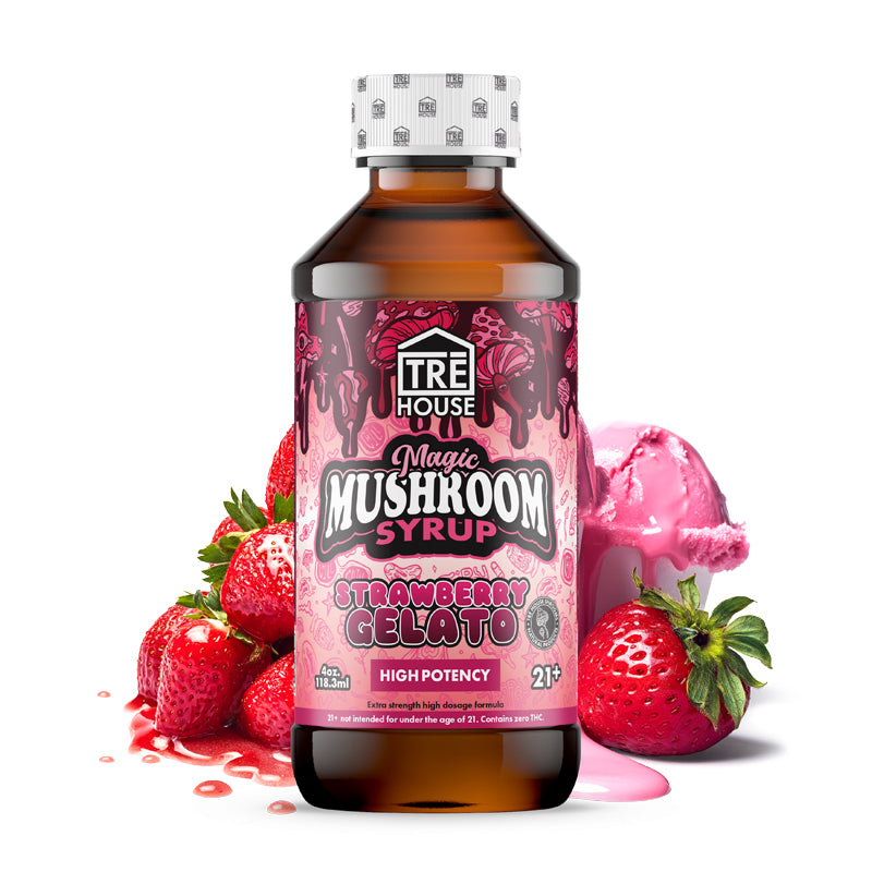 Tre House Magic Mushroom Syrup Strawberry Gelato