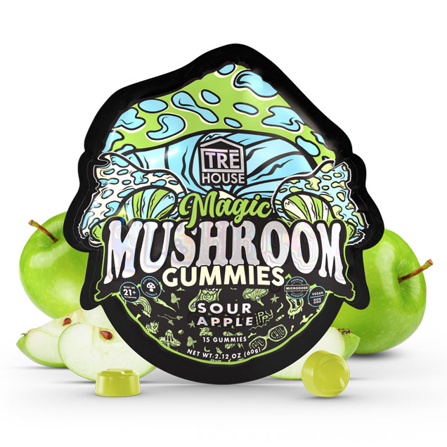 Tre House Magic Mushroom Gummies Sour Apple