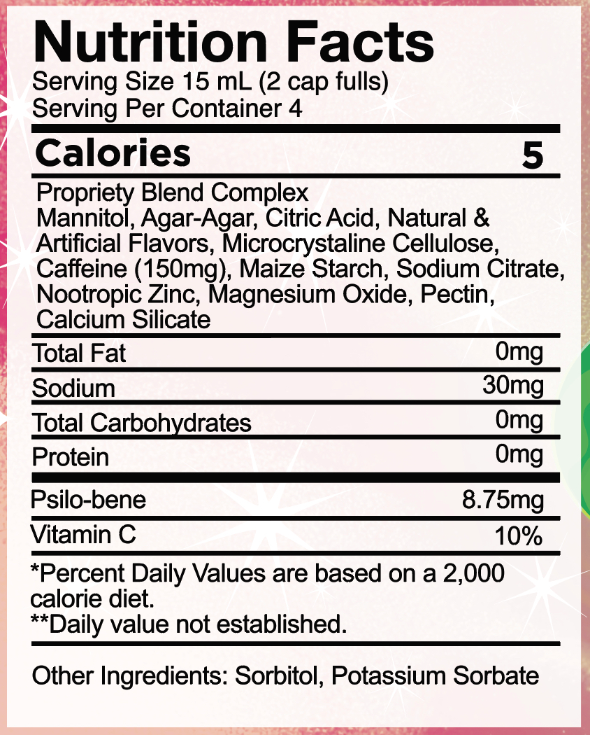 Trippy Shot Nutrition Facts