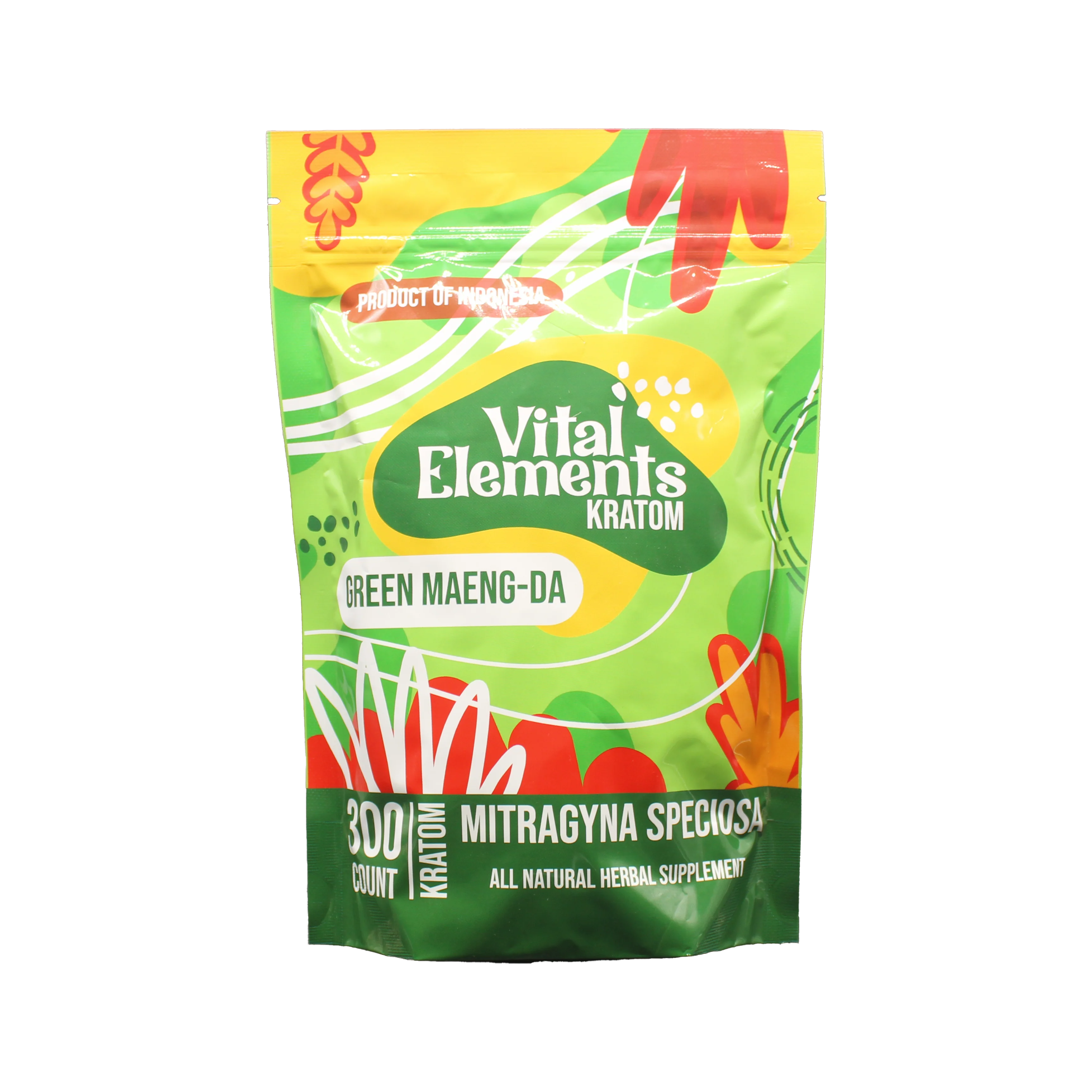 Vital Elements Kratom Capsules Green Maeng Da  - 300ct