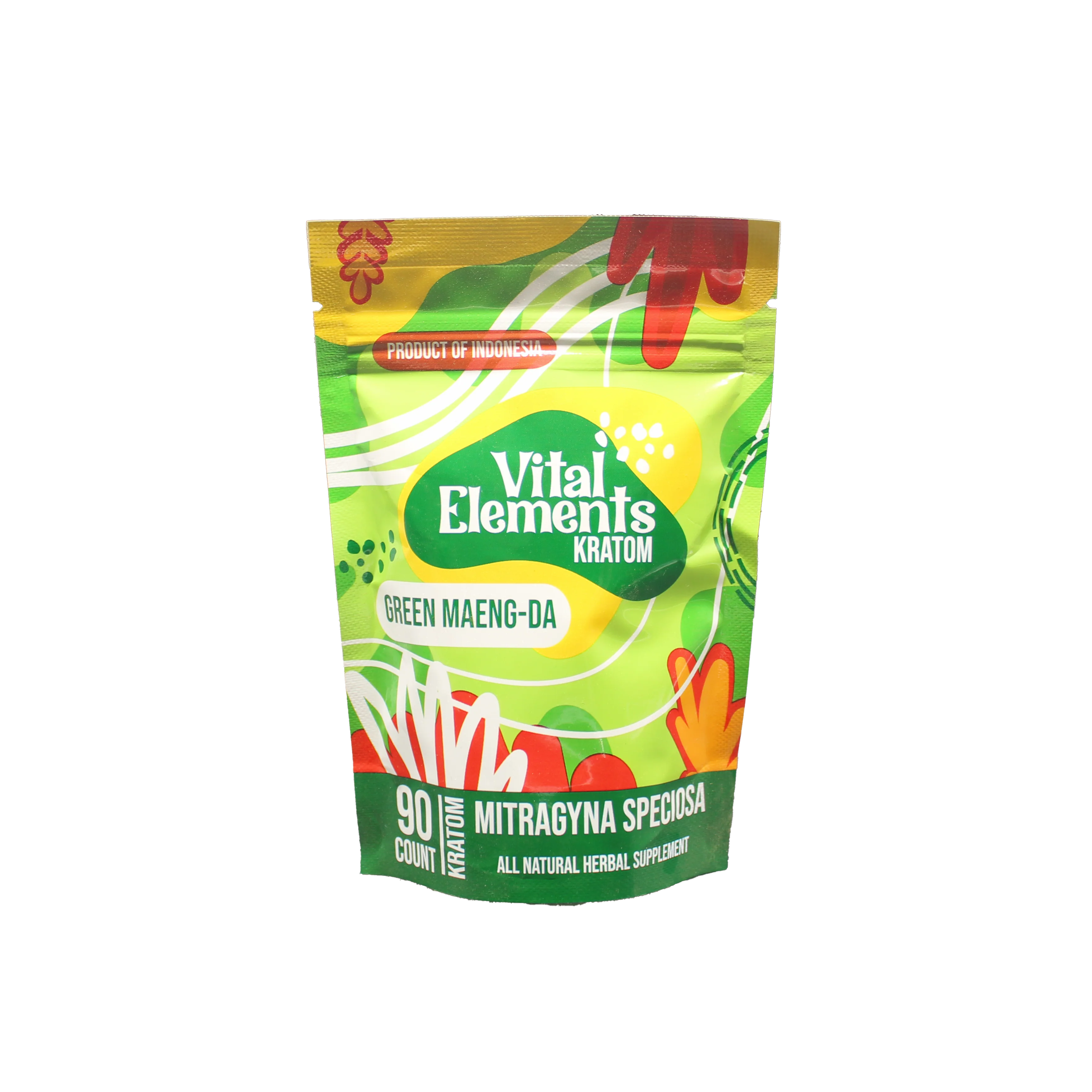 Vital Elements Kratom Capsules Green Maeng Da  - 90ct