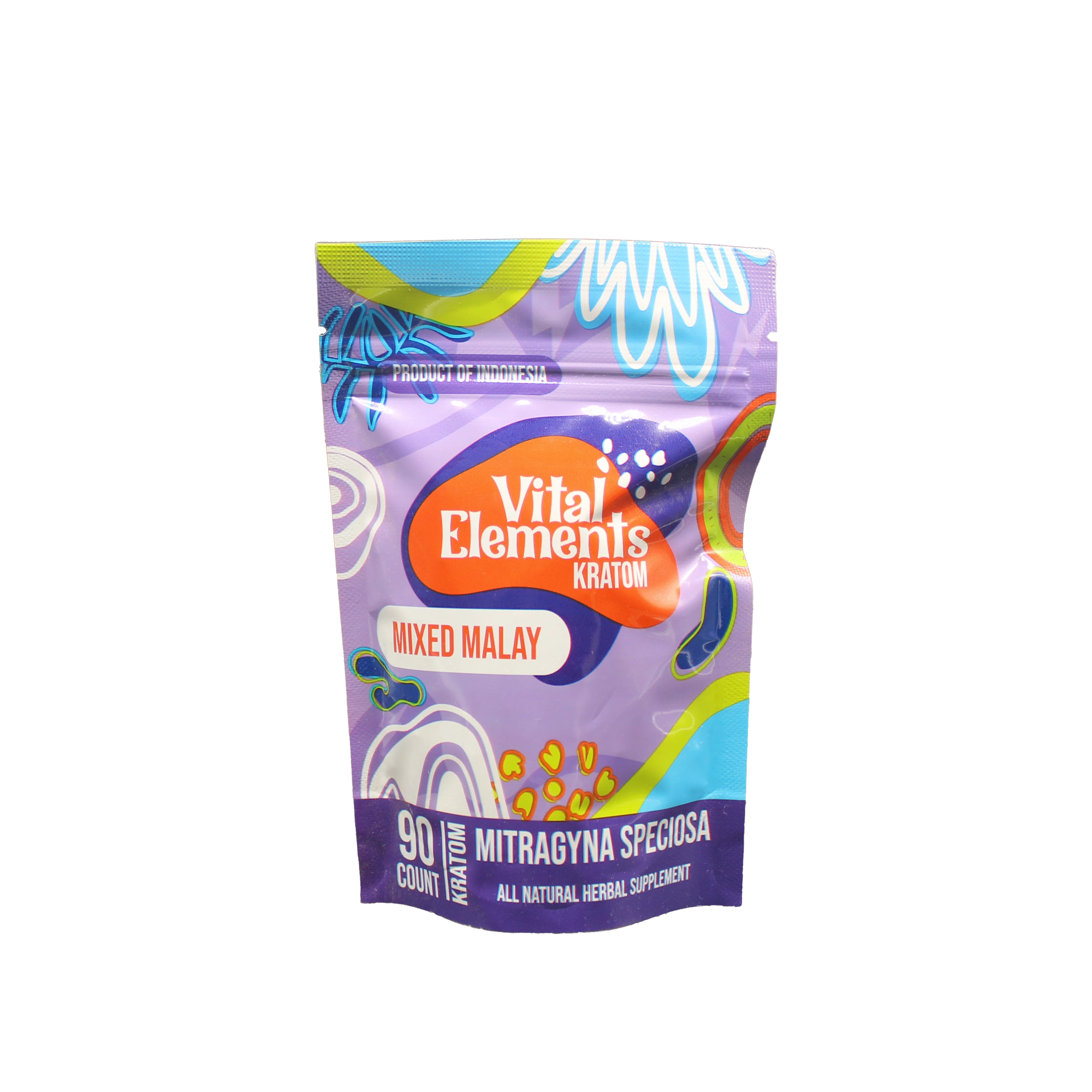 Vital Elements Kratom Capsules Mixed Malay  - 90ct