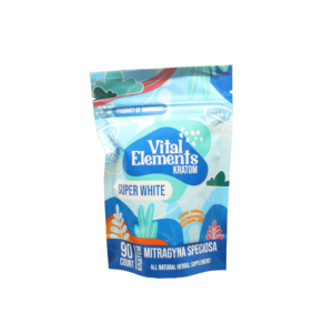 Vital Elements Kratom Capsules Super White  - 90ct