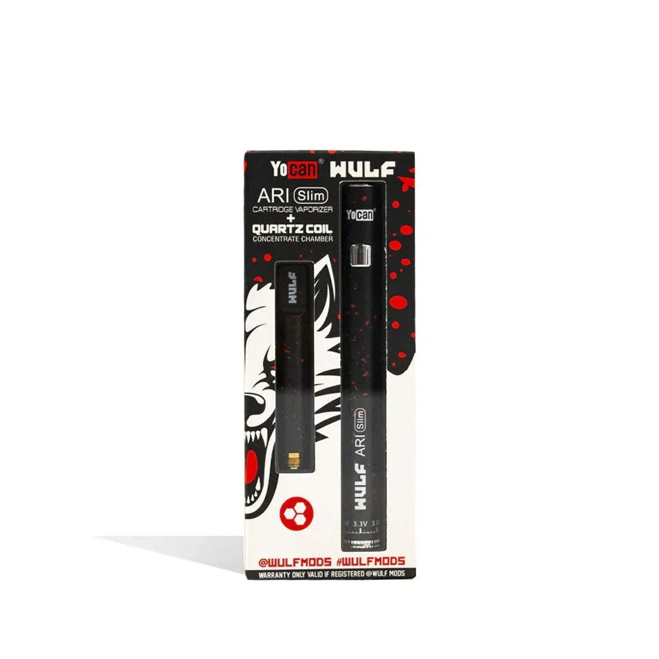 Wulf Mods ARI Slim concentrate kit in black with red spatter, boxed packaging
