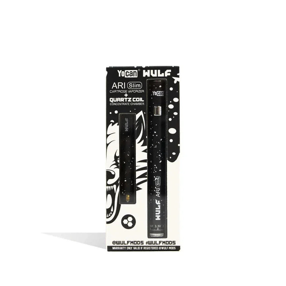 Wulf Mods ARI Slim concentrate kit in black with white spatter, boxed packaging