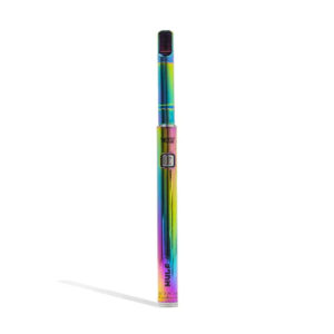 Wulf Mods ARI Slim concentrate pen in rainbow gradient finish, upright view