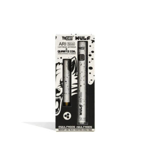 Wulf Mods ARI Slim concentrate kit in white with black spatter, retail packaging