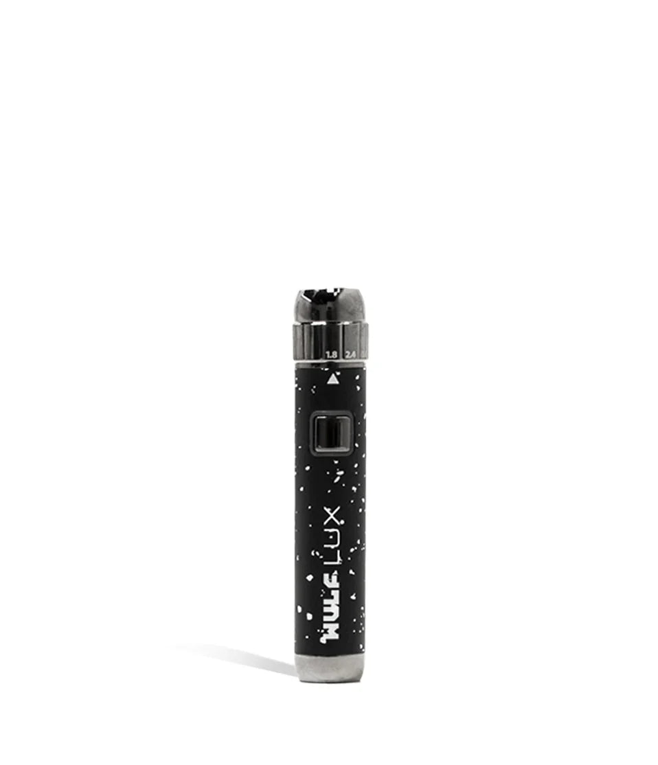 Wulf Mods LUX cartridge vaporizer pen in black with silver spatter finish