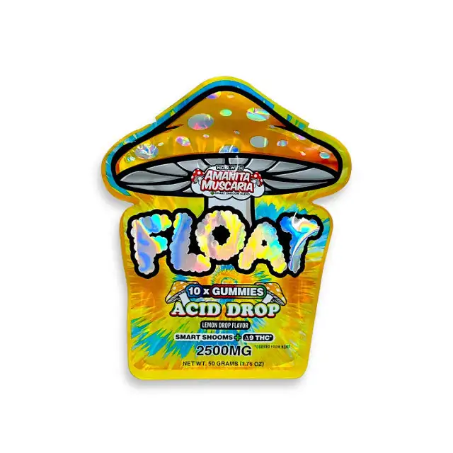 Float Mushroom Delta 9 Gummies Acid Drop 2500mg – Psychedelic-Inspired Edible Treat