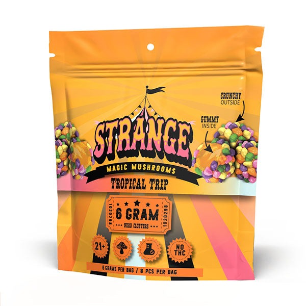 Strange magic mushroom nerd clusters 6g and 8 pcs per bag - tropical trip