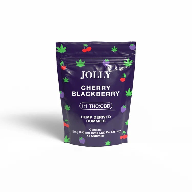 Buy Jolly 1:1 D9 Gummies - Cherry Blackberry - Hemp Derived Delta 9 THC