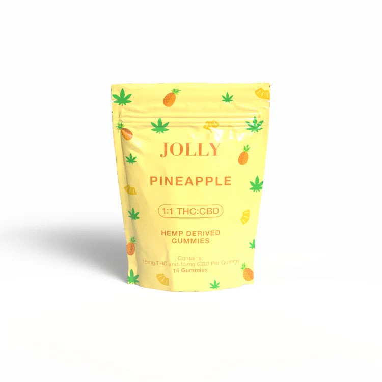 Buy Jolly 1:1 D9 Gummies - Pineapple - Hemp Derived Delta 9 THC
