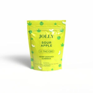 Buy Jolly 1:1 D9 Gummies - Sour Apple - Hemp Derived Delta 9 THC