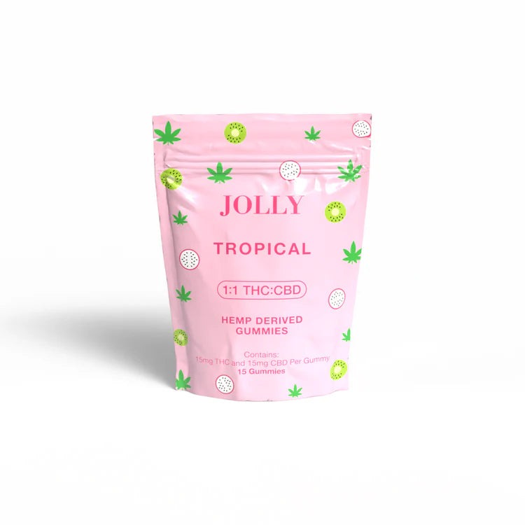Buy Jolly 1:1 D9 Gummies - Tropical - Hemp Derived Delta 9 THC