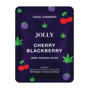 Buy Jolly 1:1 D9 Gummies - Cherry Blackberry - Hemp Derived Delta 9 THC