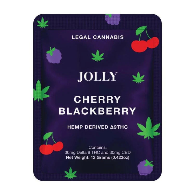 Buy Jolly 1:1 D9 Gummies - Cherry Blackberry - Hemp Derived Delta 9 THC