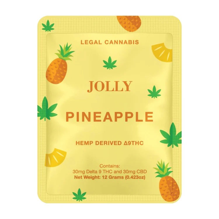 Buy Jolly 1:1 D9 Gummies - Pineapple - Hemp Derived Delta 9 THC
