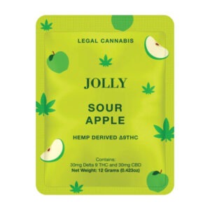 Buy Jolly 1:1 D9 Gummies - Sour Apple - Hemp Derived Delta 9 THC