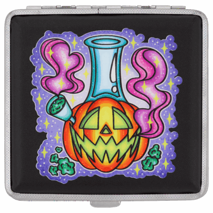 Smoking Jack-O-Lantern Stash Case — Cannabitches × Tarryn Ann
