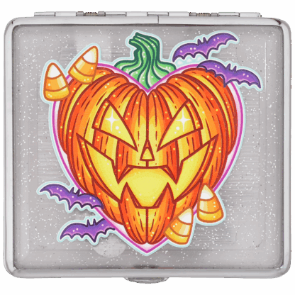 Pumpkin King Stash Case by Tarryn Ann — Halloween Jack-O-Lantern Design