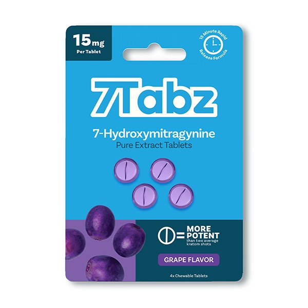 7Tabz 7-Hydroxymitragynine Pure Extract Tablets - Grape Flavor
