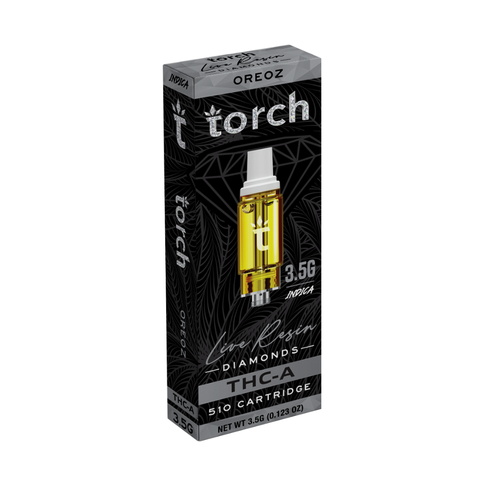 Torch THC-A Live Resin Diamonds Cartridge (3500mg) - Oreoz