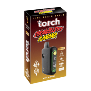Torch Live Resin THC-A Pulse Disposable (6000mg) - Sativa ~ Strawberry Banana