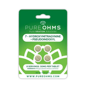 Pure Ohms 7-OH and Pseudo Extract Chewable Tablets, 30mg, 4-count