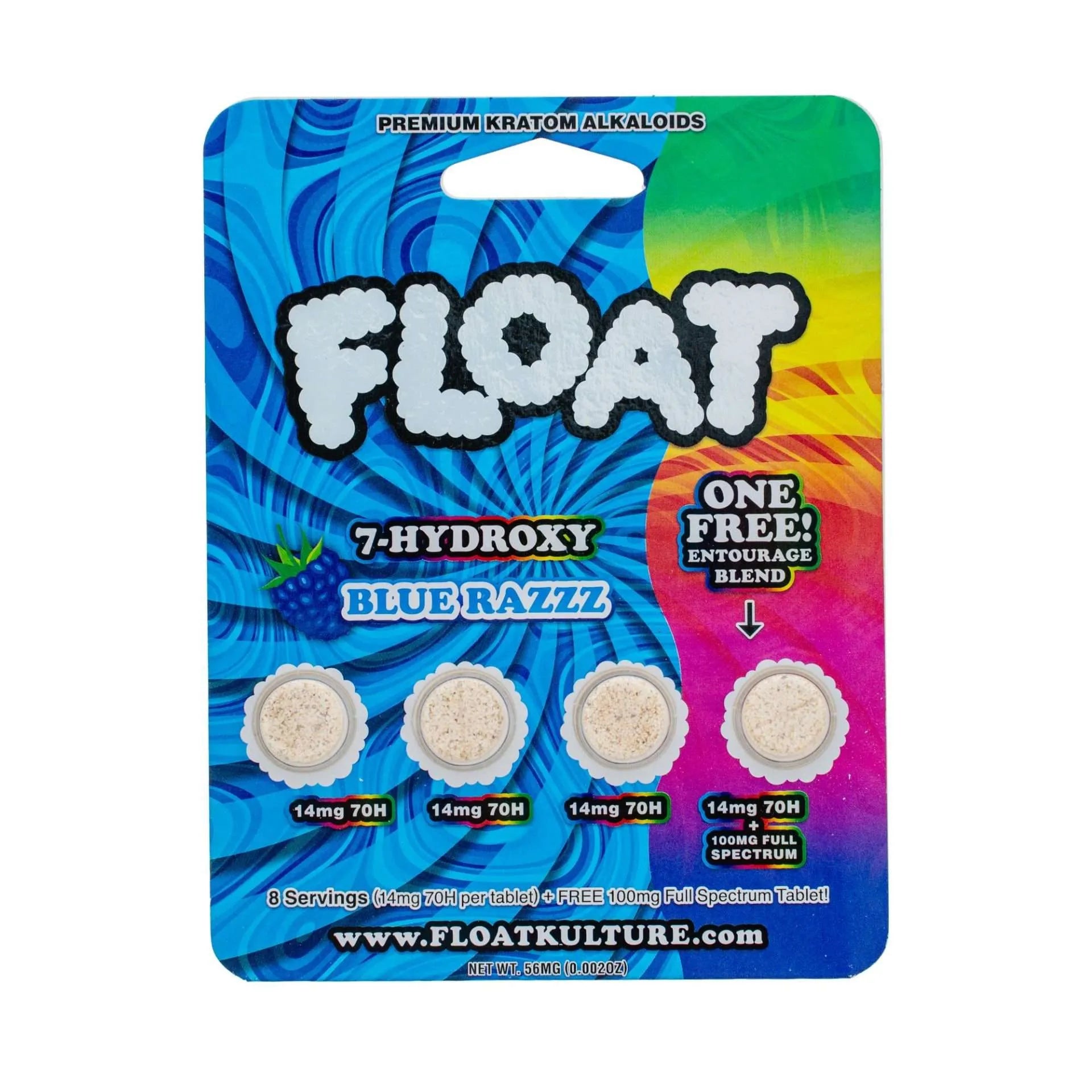Float 7-Hydroxy Blue Razz Tablets