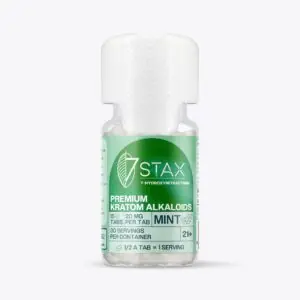 7Stax Premium 7-OH Kratom Alkaloid Tablets (15 Count) - Mint Flavor