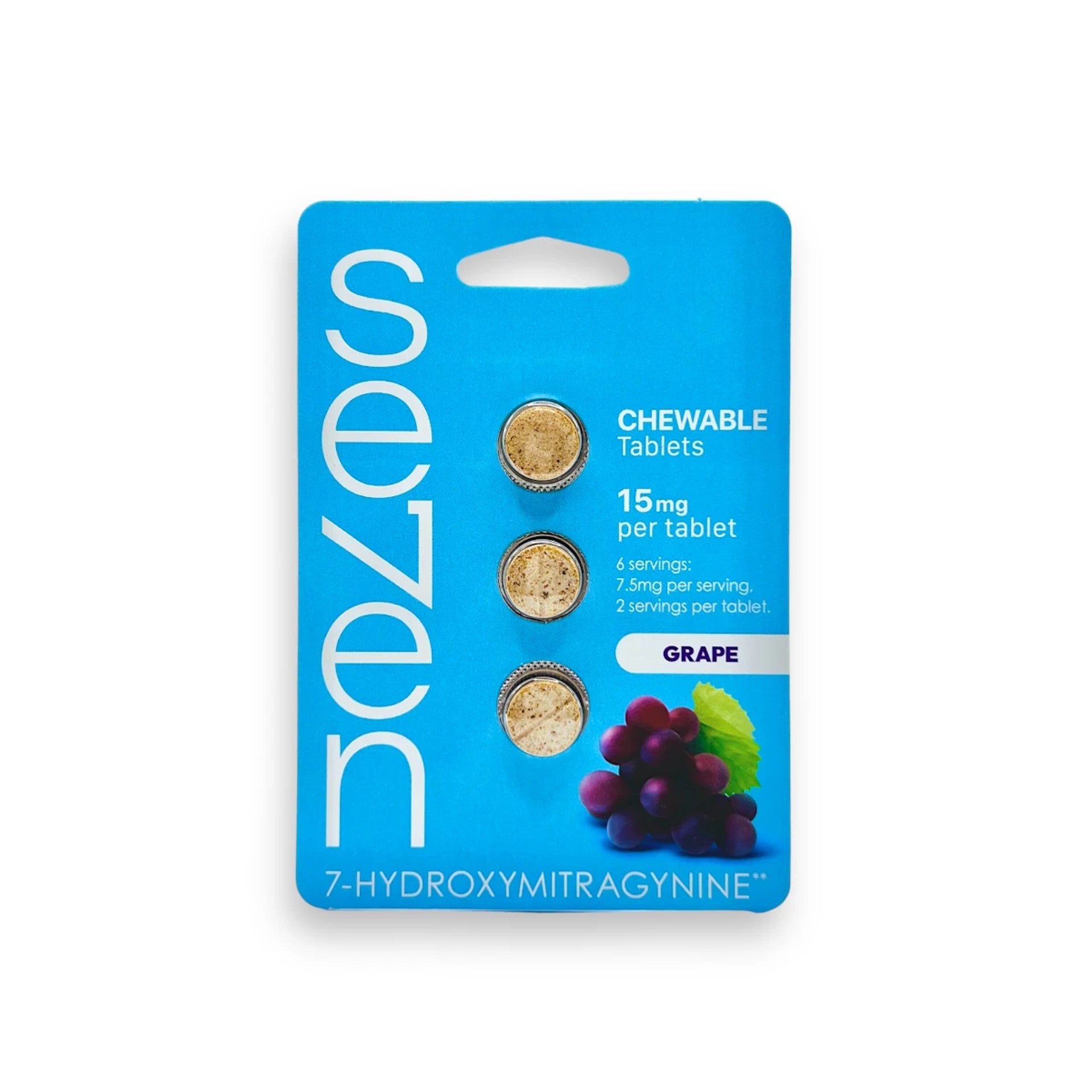 Se7en Kratom 7-OH Chewable Tablets Grape 15mg