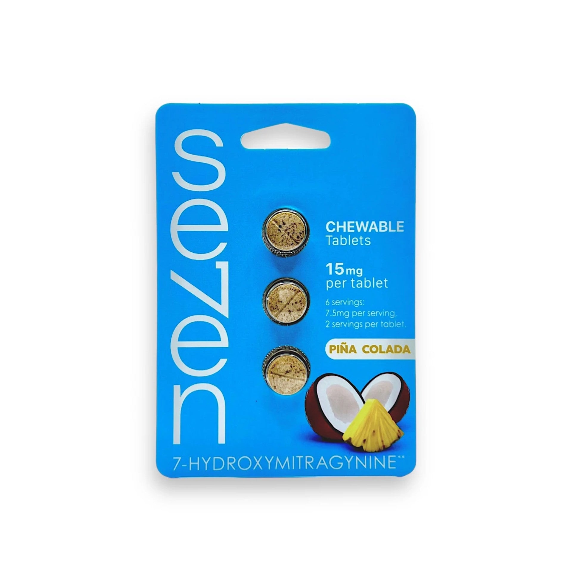 Se7en Kratom 7-OH Chewable Tablets Pina Colada 15mg