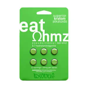 Exodus Eat Ohmz Pseudoindoxy 7-Hydroxy Tablets 20mg 6ct