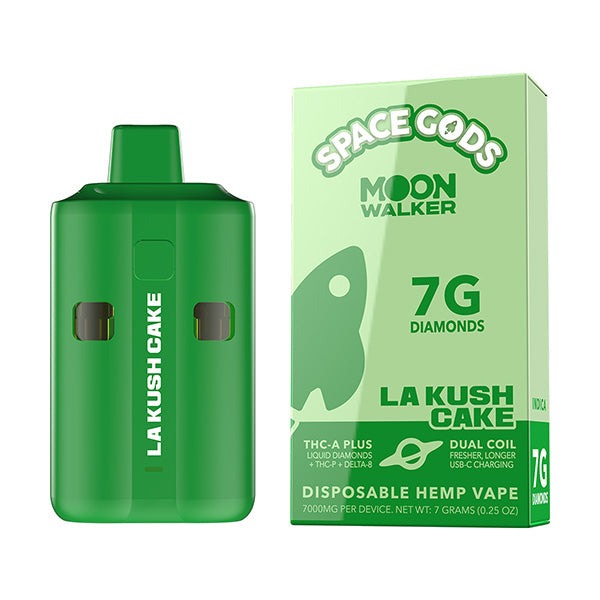 Space Gods Moon Walker 7g Disposable LA Kush Cake