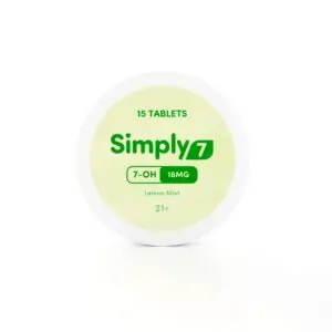 Simply7 7-OH Tablets - 1.15CT 18MG Front Sticker Lemon Mint