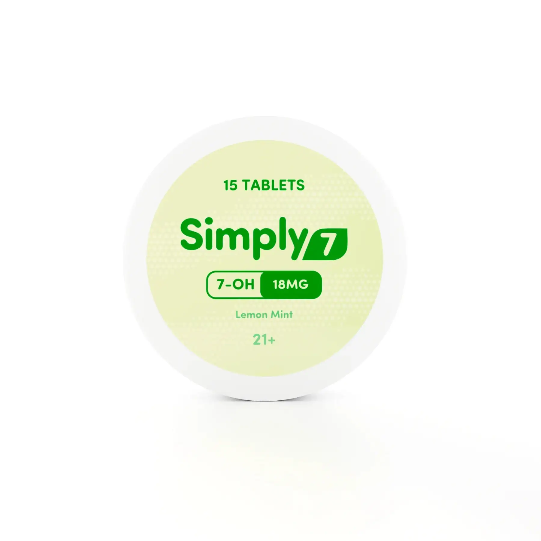 Simply7 7-OH Tablets - 1.15CT 18MG Front Sticker Lemon Mint