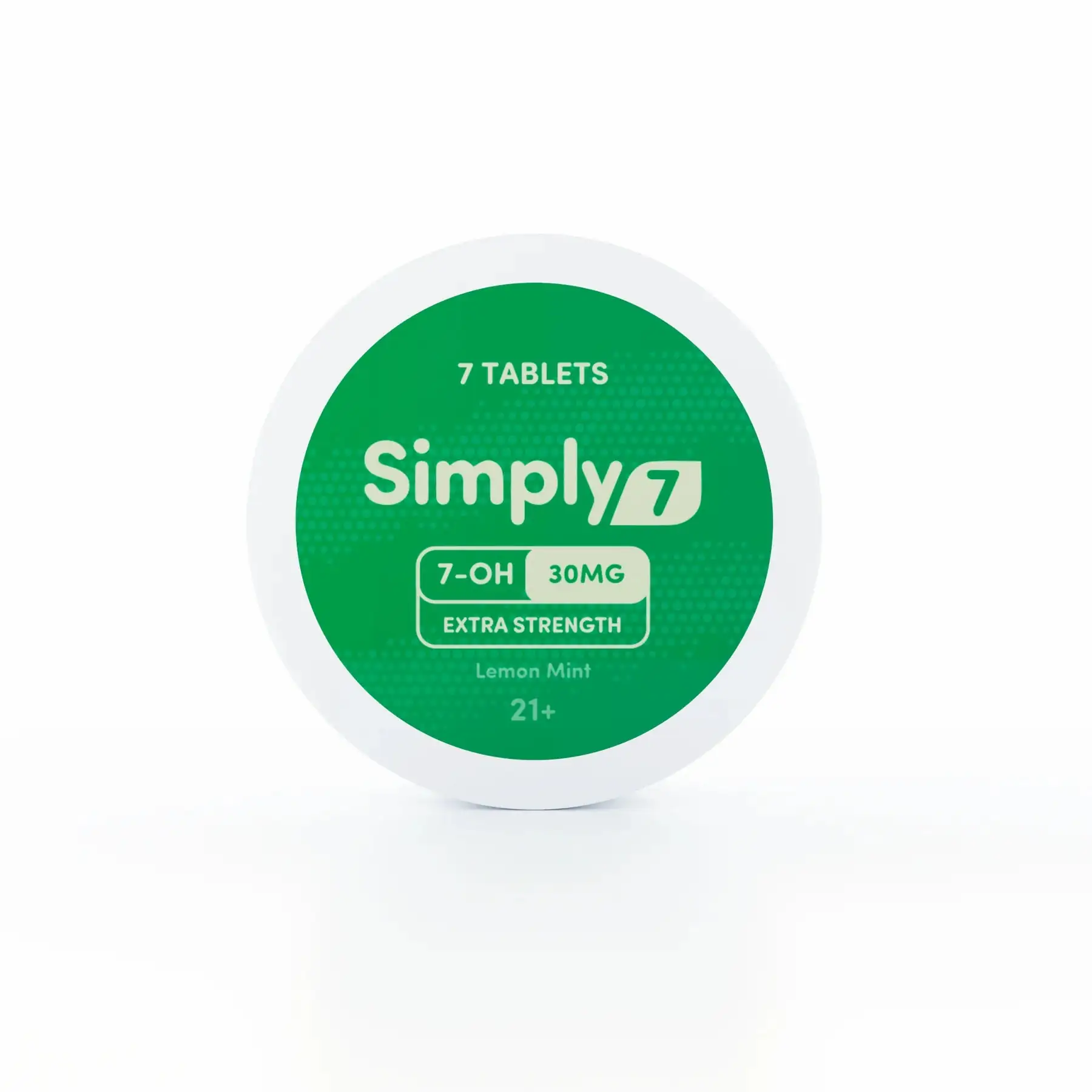 Simply7 7-OH Tablets - 1.7CT 30MG Front Sticker Lemon Mint